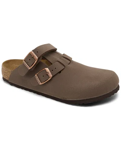 Finish Line Birkenstock Toddler Kids Kay Birkibuc Clog Sandals From  In Mocha