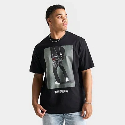Finishline Men's True Religion Tr Photo Graphic T-shirt Size Medium 100% Cotton In Black