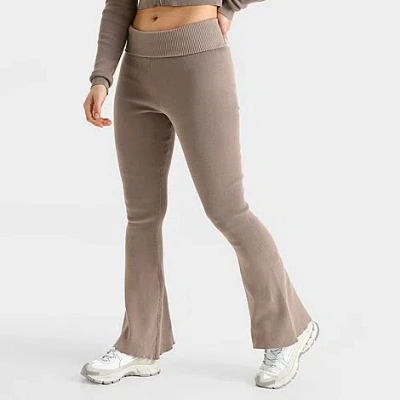 Finishline Daily Szn Women's Dailyszn Knit Flare Pants In Fungi