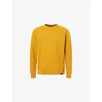 Finisterre Mens Buckthorn Coho Long-sleeve Cotton-jersey Sweatshirt Xxl In Yellow