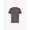 Finisterre Mens Raven Fruits De Mer Graphic-print Short-sleeves Cotton T-shirt In Black