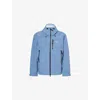Finisterre Mens Horizon Blue Stormbird Logo-print Shell Jacket Xxl