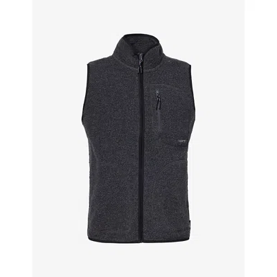 Finisterre Mens Portell Zip Fleece Gilet Slate In Gray