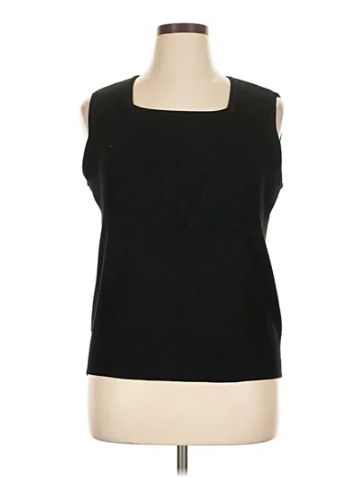 Pre-owned Finity Sleeveless Top Black Scoop Neck Tops