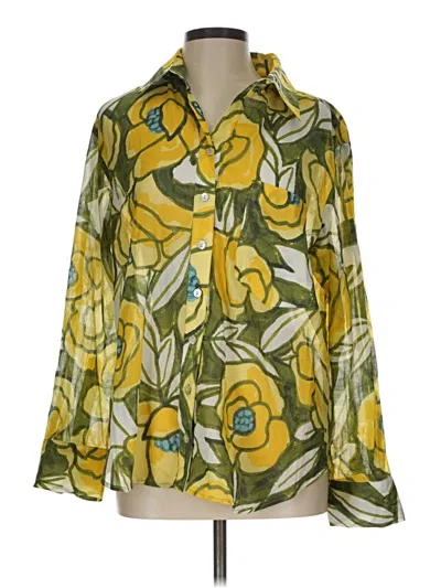 Finley 3/4 Sleeve Blouse In Green