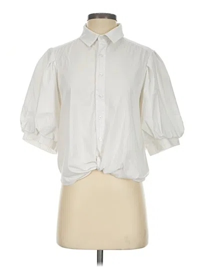 Pre-owned Finley 3/4 Sleeve Blouse In Ivory