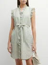 Finley Amber Dress In Seersucker Check In Multi