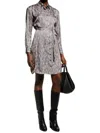 Finley Carter Dress In Zig Zag Grey In Multi