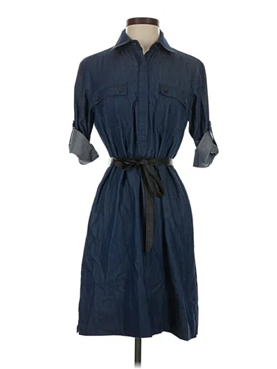 Pre-owned Finley Casual Dress In Blue