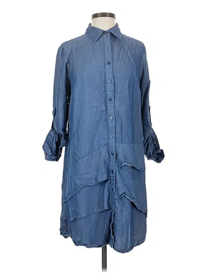 Pre-owned Finley Casual Dress In Blue