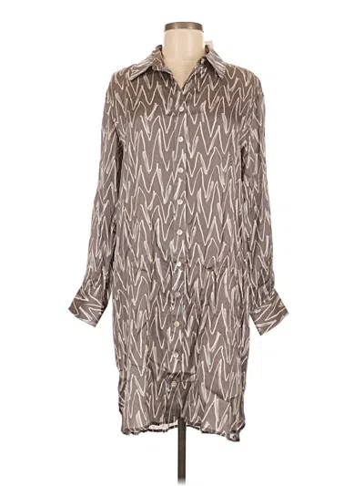 Pre-owned Finley Casual Dress In Brown