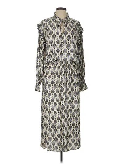 Pre-owned Finley Casual Dress In Silver