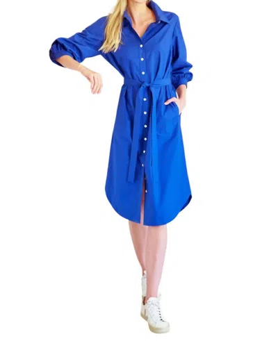 Finley Clementine Midi Dress In Blue