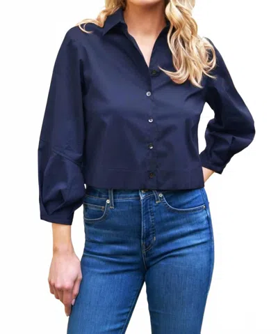 Finley Emmy Shirt In Navy In Blue