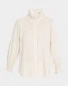 Finley Fiona Striped Button-down Shirt