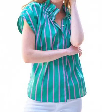 Finley Jenny Top In Palm Beach In Green