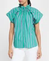 Finley Jenny Top In Palm Beach Stripe In Multi