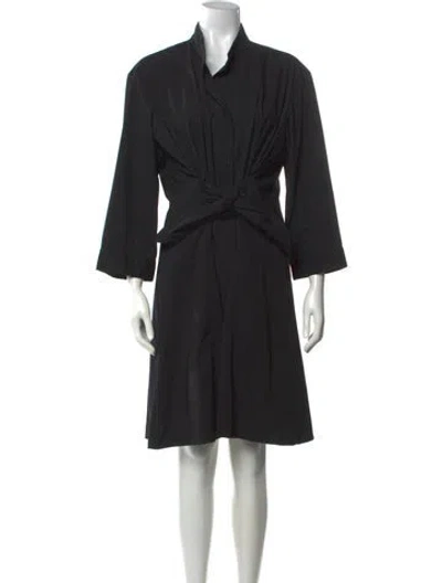 Pre-owned Finley Knee-length Dress In Black