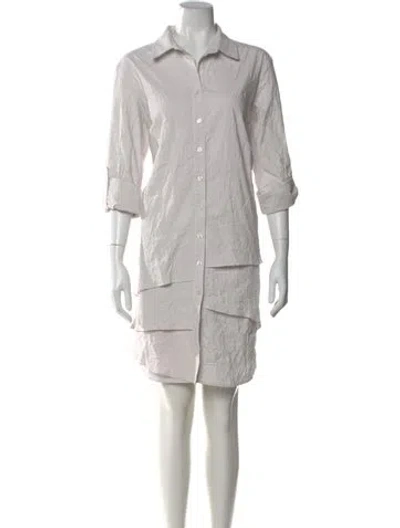 Pre-owned Finley Knee-length Dress In Neutral