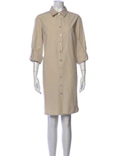 Pre-owned Finley Knee-length Dress In Neutral