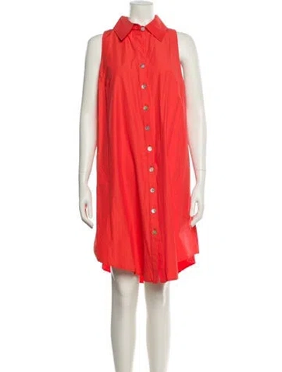 Pre-owned Finley Knee-length Dress In Orange