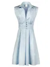 Finley Lady Like Dress In Ice Blue Watercloth In Blue
