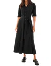 Finley Laine Maxi Dress In Weathercloth Black In Multi