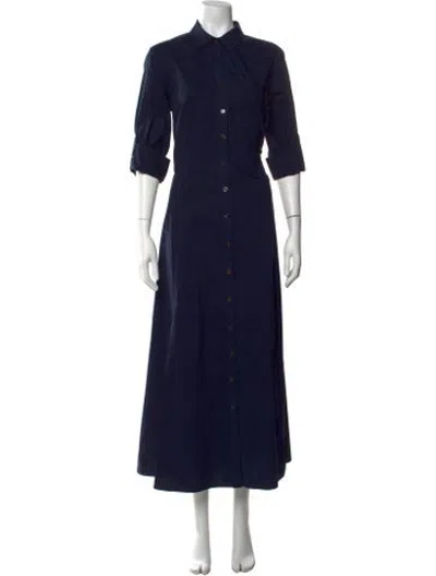 Pre-owned Finley Long Dress In Black