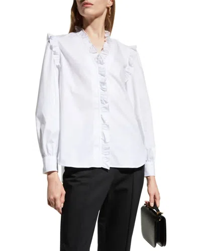 Finley Long Sleeve Byrdee Top In White