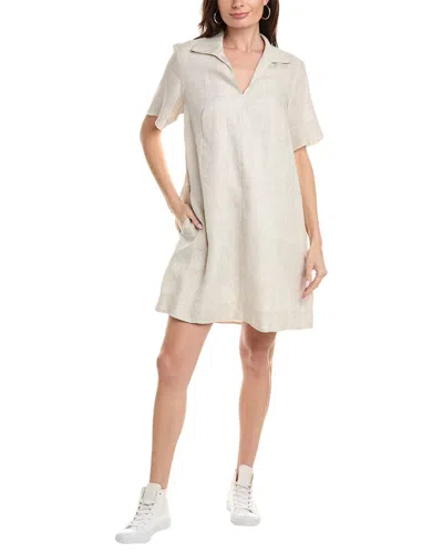Finley Marcia Linen Mini Dress In Neutral