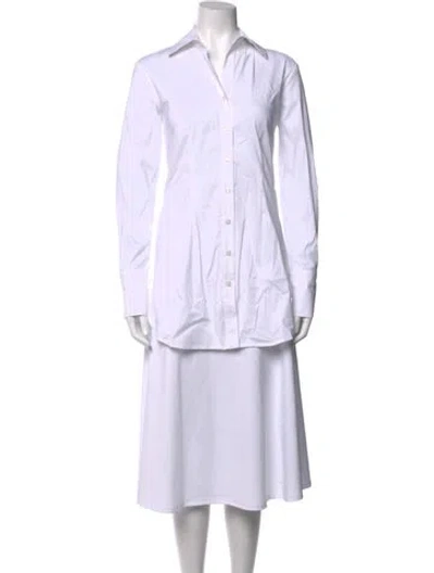 Pre-owned Finley Midi Length Dress W/ Tags In White