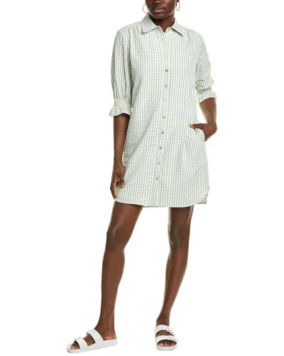 Finley Miller Seersucker Mini Dress In Green