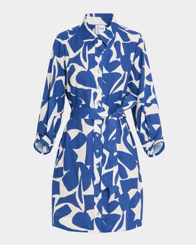 Finley Milo Abstract-print Mini Shirtdress
