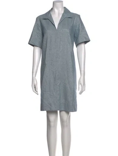 Pre-owned Finley Mini Dress In Blue