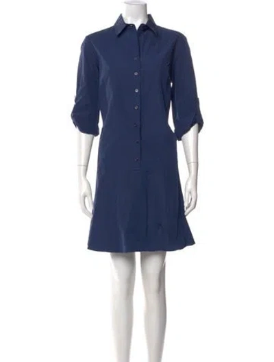 Pre-owned Finley Mini Dress In Blue