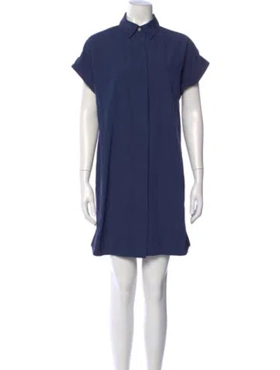 Pre-owned Finley Mini Dress In Blue