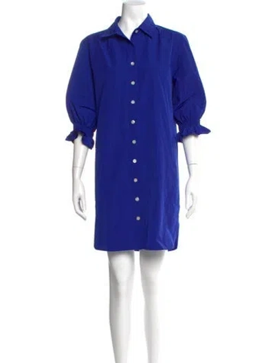 Pre-owned Finley Mini Dress In Blue