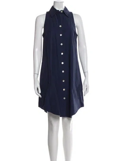 Pre-owned Finley Mini Dress In Blue