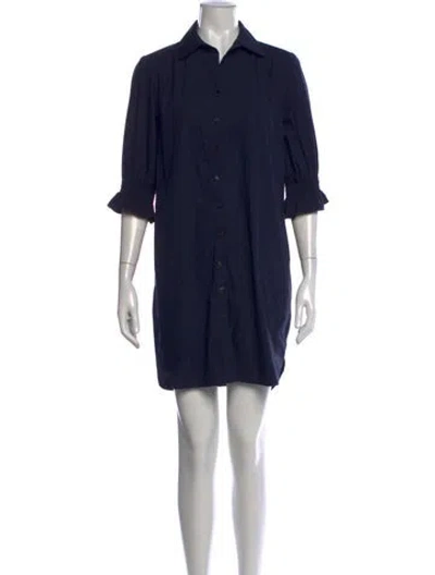 Pre-owned Finley Mini Dress In Blue