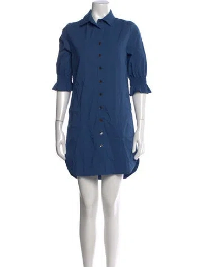 Pre-owned Finley Mini Dress In Blue