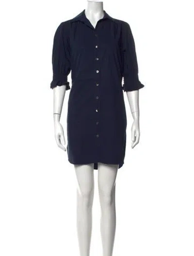 Pre-owned Finley Mini Dress In Blue