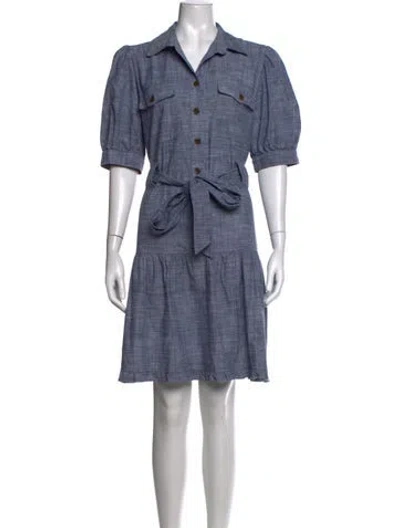 Pre-owned Finley Mini Dress In Blue