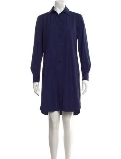 Pre-owned Finley Mini Dress In Blue