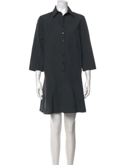 Pre-owned Finley Mini Dress In Green