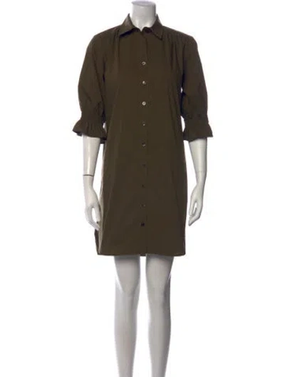 Pre-owned Finley Mini Dress In Green