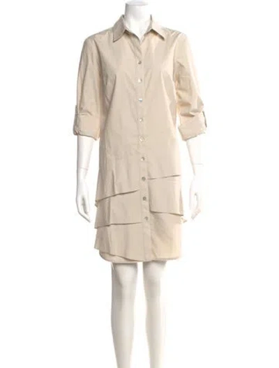 Pre-owned Finley Mini Dress In Neutral