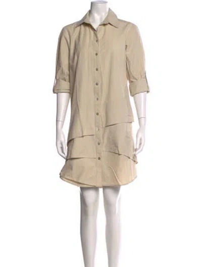 Pre-owned Finley Mini Dress In Neutral