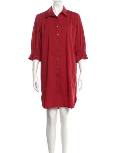 Pre-owned Finley Mini Dress In Red