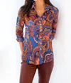 Finley Mini Monica Shirt In Riche Paisley In Multi