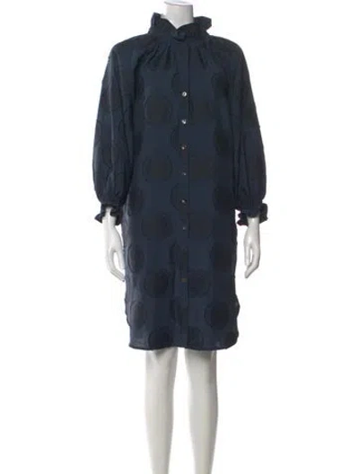 Pre-owned Finley Printed Knee-length Dress W/ Tags In Multi